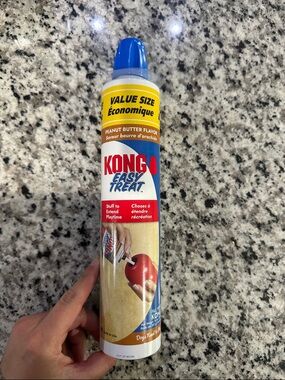 KONG Easy Treat Peanut Butter Flavor Dispensing Tube - Blue Cap